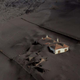 Imagen áerea de una casa cubierta por las cenizas del volcán en Las Manchas, el pasado 14 de diciembre.
